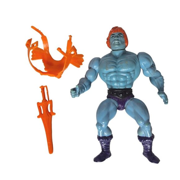 Vintage 1981 Masters of the Universe Faker MOTU Action Figure Chest Armor Sword - Picture 1 of 3